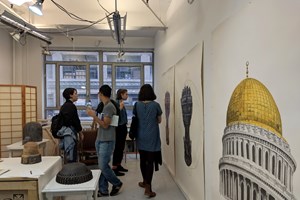 Shahpour Pouyan, 'Thinking Collections: Open Studios | Artists at EFA,' Artist Studio, The Elizabeth Foundation for the Arts, Midtown, New York (20 October 2018). Courtesy Asia Contemporary Art Week. Photo: Li Fong. 